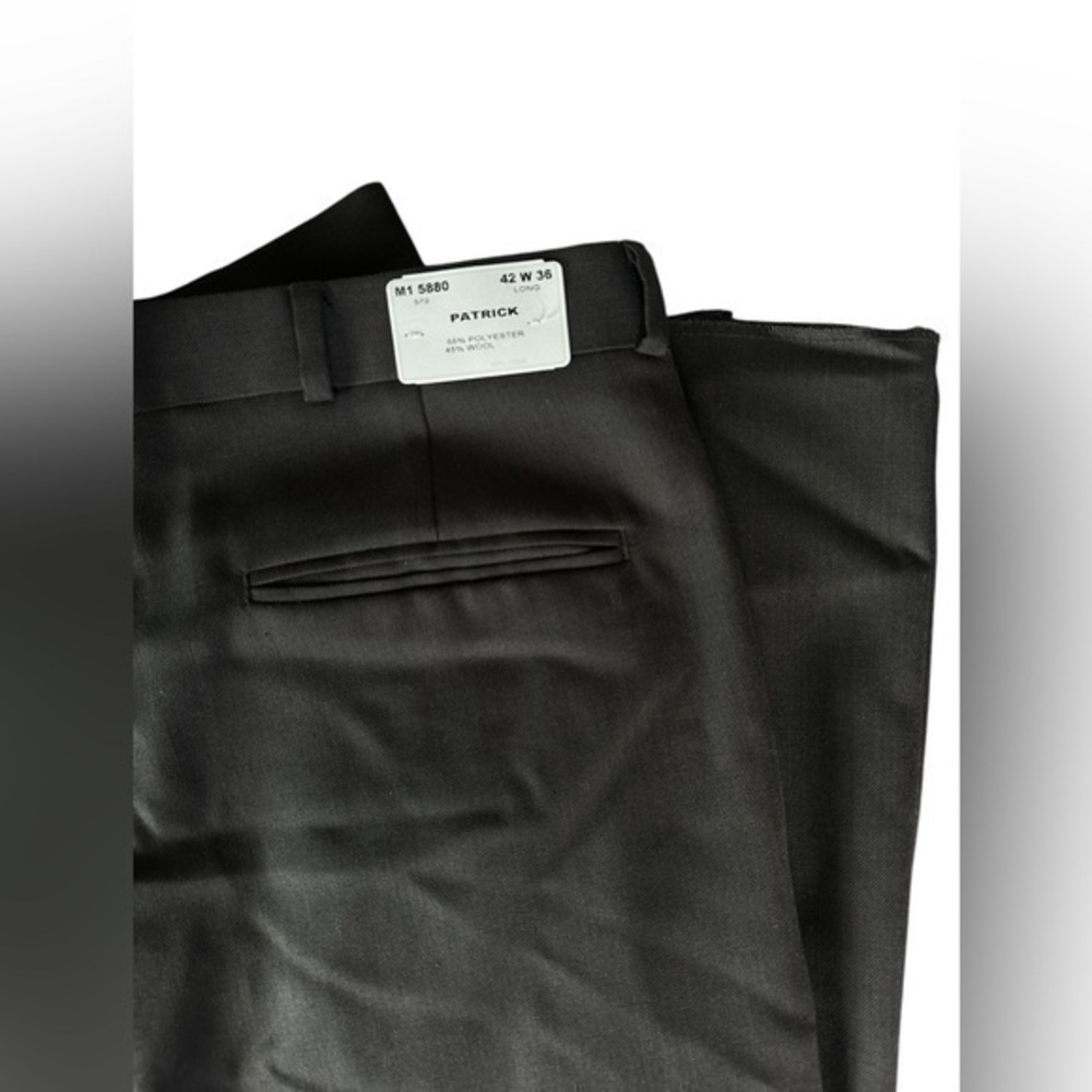 Patrick Wool Blend Pleated Trousers - Raw Hem - Mens Size 36L - Brown
